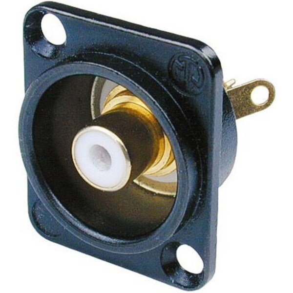 Main product image for Neutrik NF2D-B-9 RCA Jack D-Series White/Black 092-239